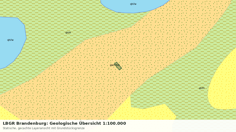 Statische Kartenansicht: LBGR Brandenburg: Geologische Übersicht 1:100.000