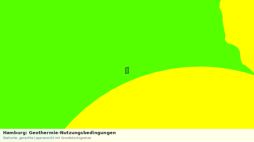 Statische Kartenansicht: Hamburg: Geothermie-Nutzungsbedingungen