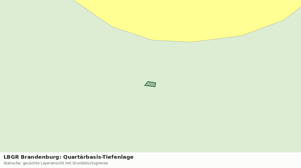 Statische Kartenansicht: LBGR Brandenburg: Quartärbasis-Tiefenlage