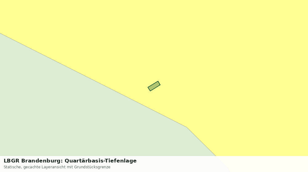Statische Kartenansicht: LBGR Brandenburg: Quartärbasis-Tiefenlage