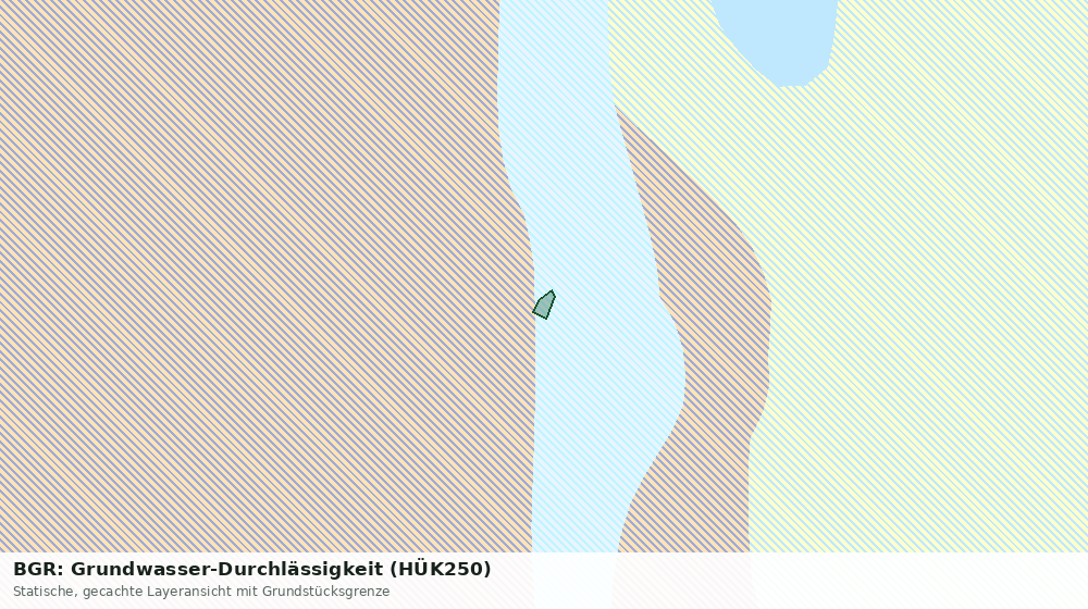 Statische Kartenansicht: BGR: Grundwasser-Durchlässigkeit (HÜK250)