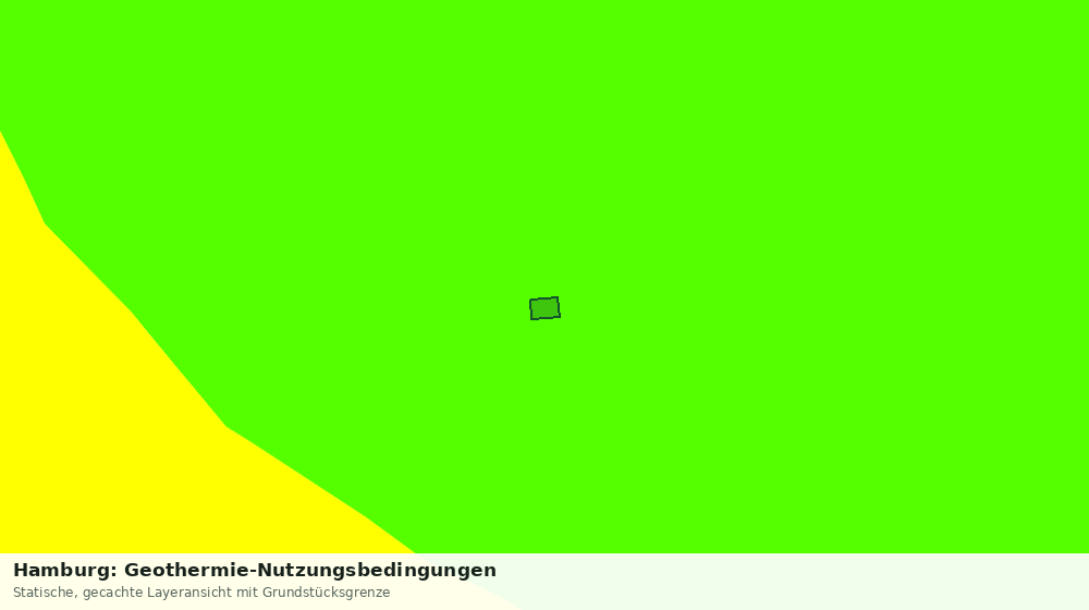 Statische Kartenansicht: Hamburg: Geothermie-Nutzungsbedingungen