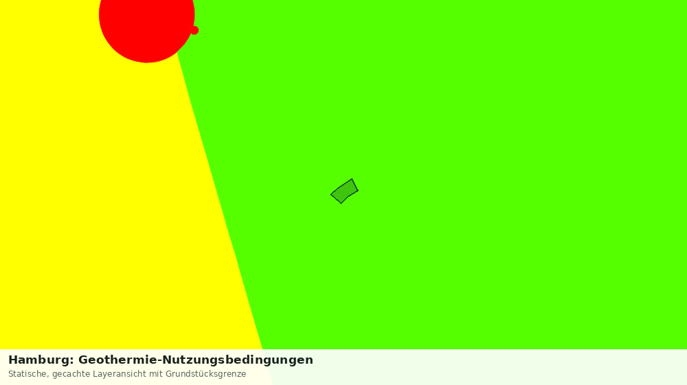Statische Kartenansicht: Hamburg: Geothermie-Nutzungsbedingungen