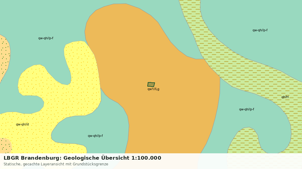 Statische Kartenansicht: LBGR Brandenburg: Geologische Übersicht 1:100.000
