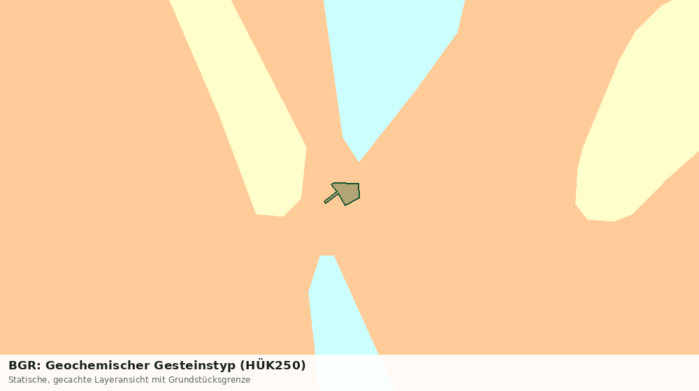 Statische Kartenansicht: BGR: Geochemischer Gesteinstyp (HÜK250)