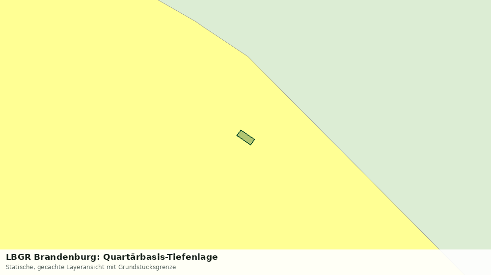 Statische Kartenansicht: LBGR Brandenburg: Quartärbasis-Tiefenlage