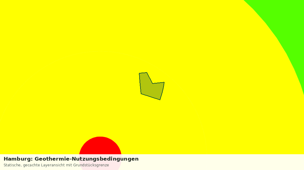 Statische Kartenansicht: Hamburg: Geothermie-Nutzungsbedingungen