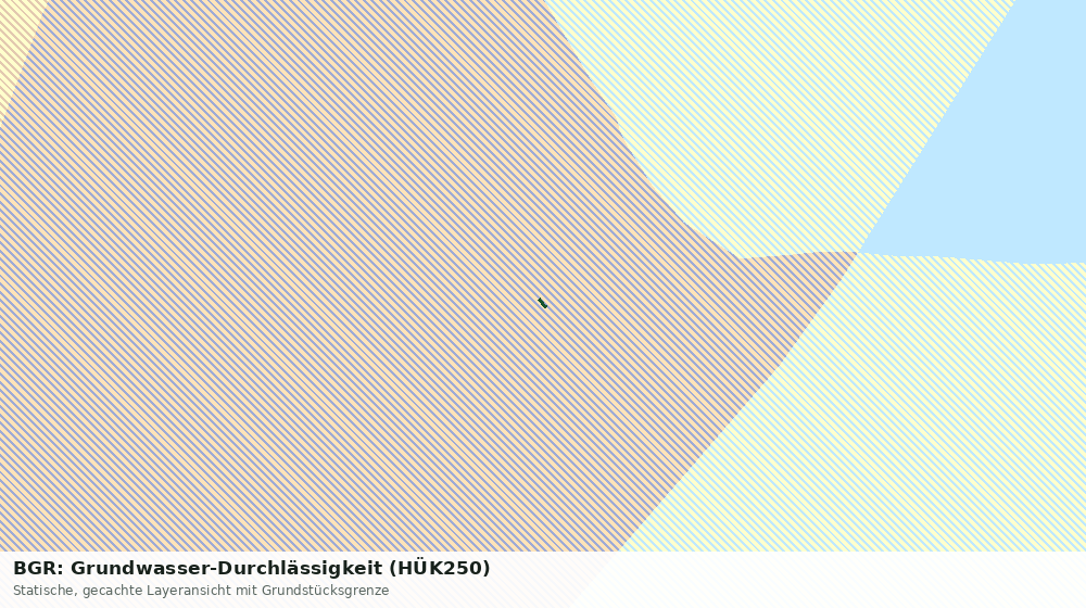 Statische Kartenansicht: BGR: Grundwasser-Durchlässigkeit (HÜK250)