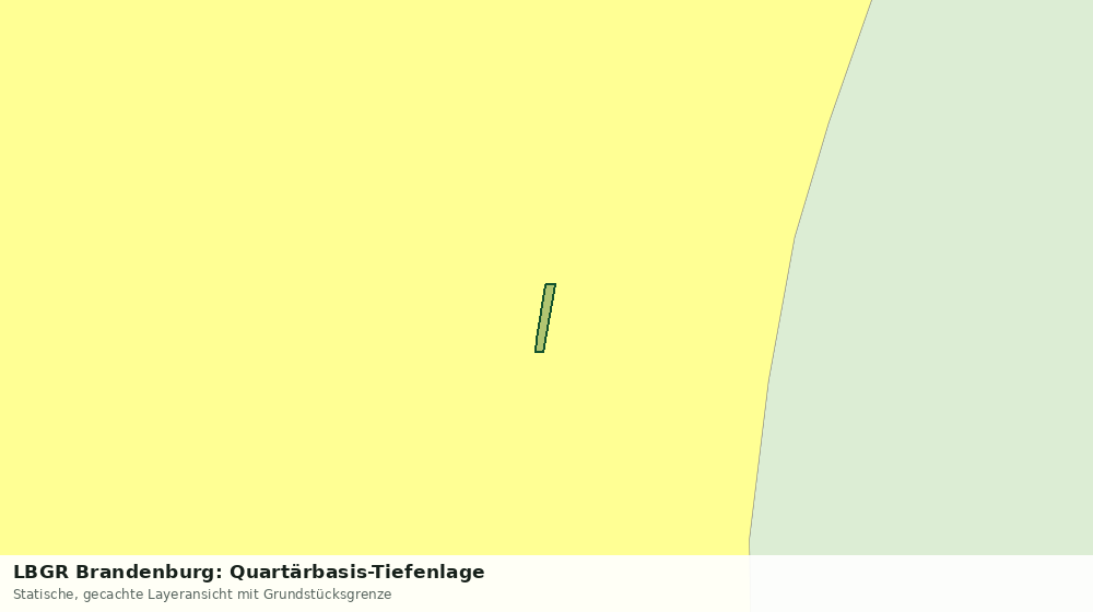 Statische Kartenansicht: LBGR Brandenburg: Quartärbasis-Tiefenlage