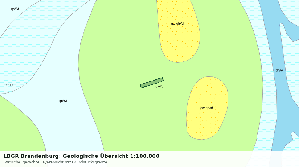 Statische Kartenansicht: LBGR Brandenburg: Geologische Übersicht 1:100.000