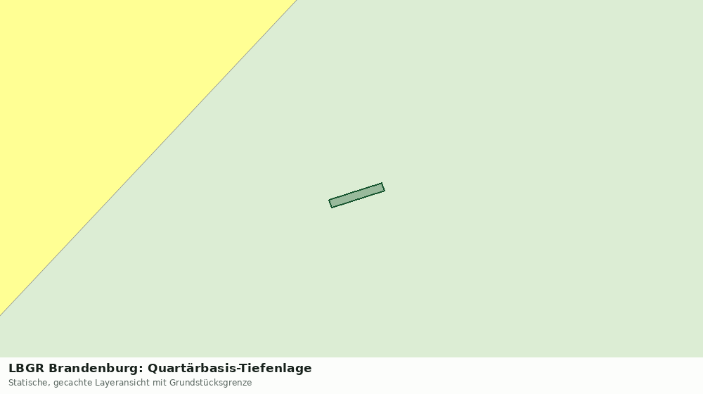 Statische Kartenansicht: LBGR Brandenburg: Quartärbasis-Tiefenlage