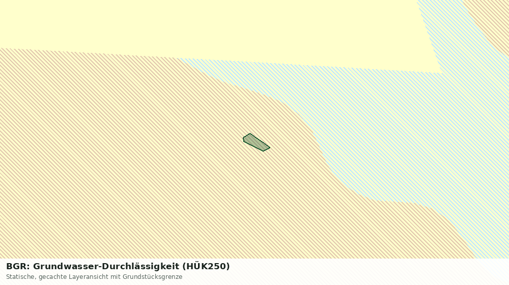 Statische Kartenansicht: BGR: Grundwasser-Durchlässigkeit (HÜK250)