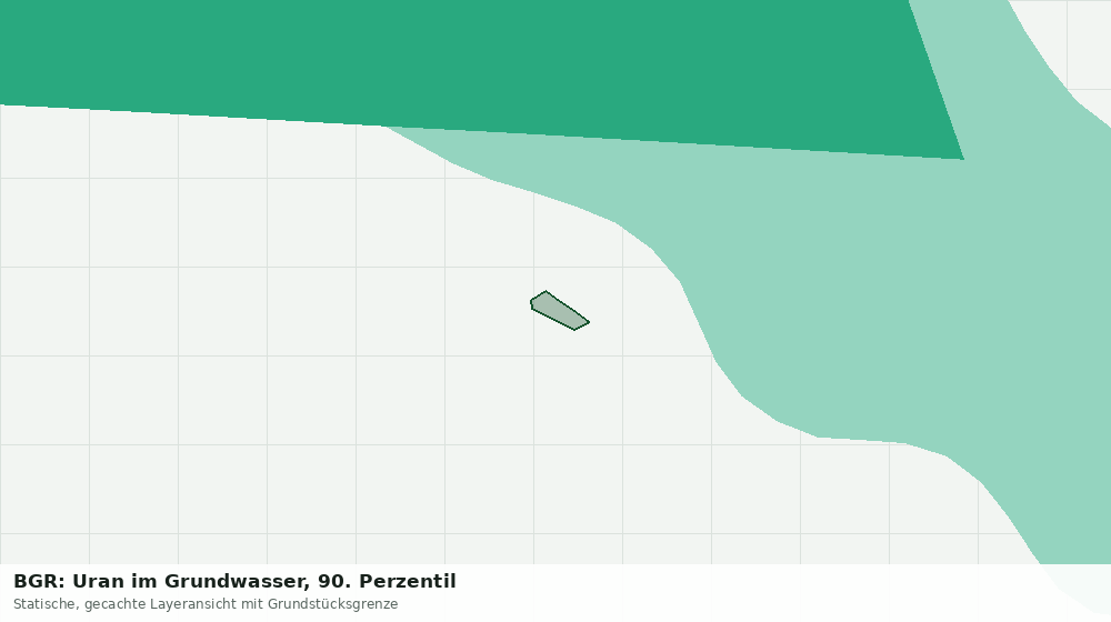 Statische Kartenansicht: BGR: Uran im Grundwasser, 90. Perzentil