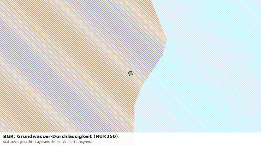 Statische Kartenansicht: BGR: Grundwasser-Durchlässigkeit (HÜK250)