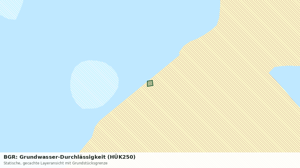 Statische Kartenansicht: BGR: Grundwasser-Durchlässigkeit (HÜK250)