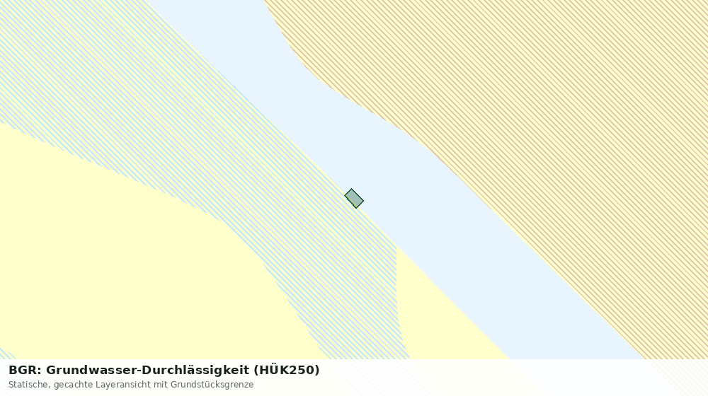 Statische Kartenansicht: BGR: Grundwasser-Durchlässigkeit (HÜK250)