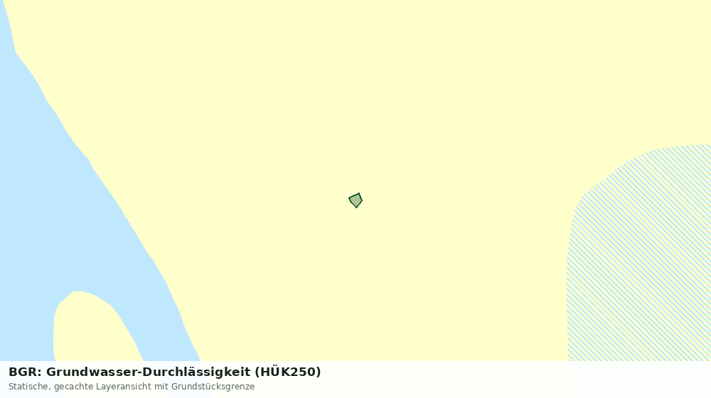 Statische Kartenansicht: BGR: Grundwasser-Durchlässigkeit (HÜK250)