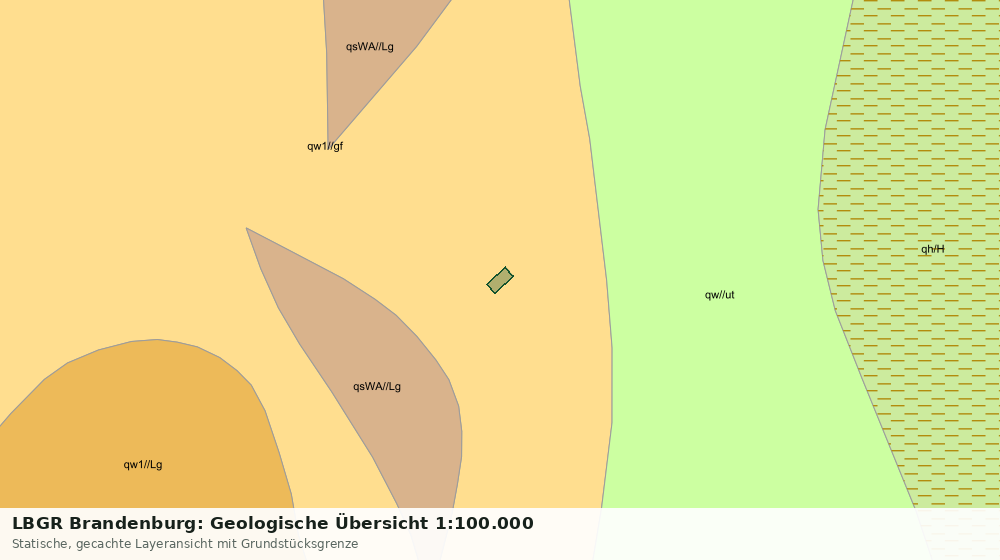 Statische Kartenansicht: LBGR Brandenburg: Geologische Übersicht 1:100.000