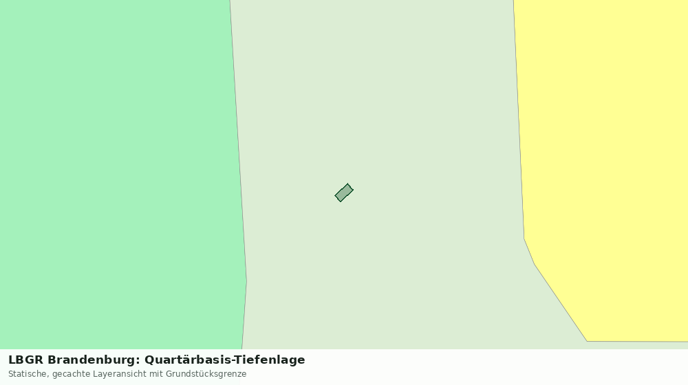 Statische Kartenansicht: LBGR Brandenburg: Quartärbasis-Tiefenlage