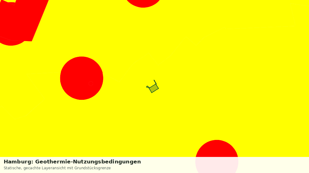 Statische Kartenansicht: Hamburg: Geothermie-Nutzungsbedingungen