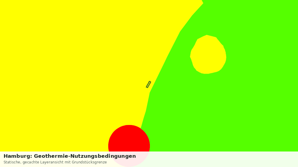 Statische Kartenansicht: Hamburg: Geothermie-Nutzungsbedingungen