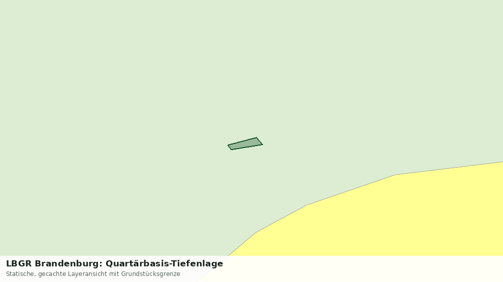 Statische Kartenansicht: LBGR Brandenburg: Quartärbasis-Tiefenlage