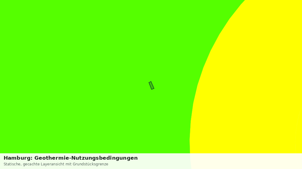 Statische Kartenansicht: Hamburg: Geothermie-Nutzungsbedingungen