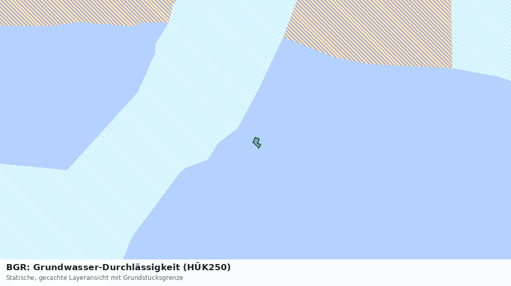 Statische Kartenansicht: BGR: Grundwasser-Durchlässigkeit (HÜK250)