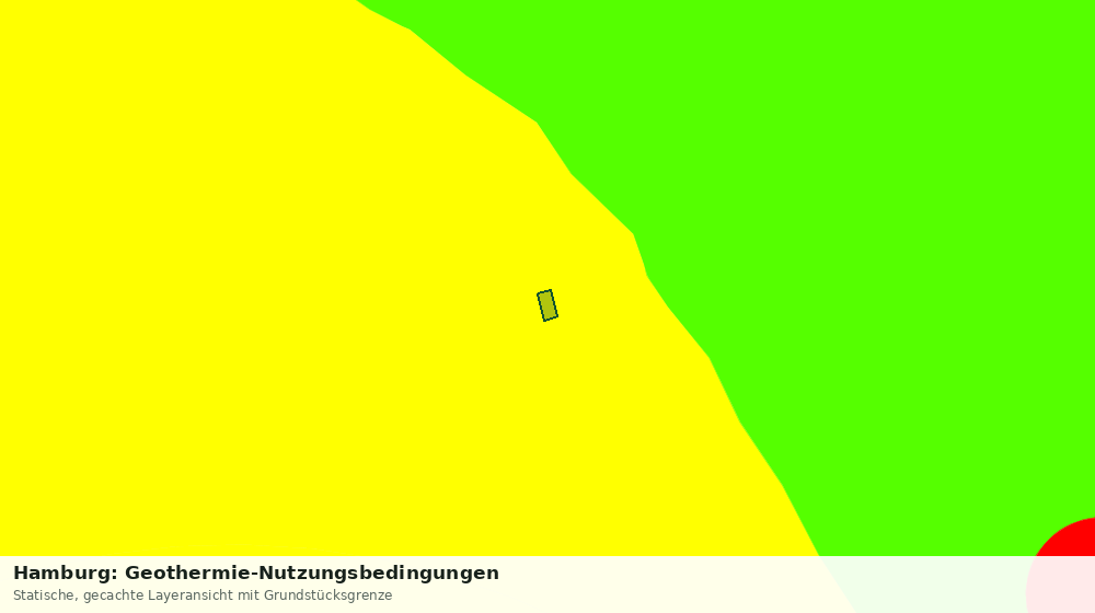 Statische Kartenansicht: Hamburg: Geothermie-Nutzungsbedingungen