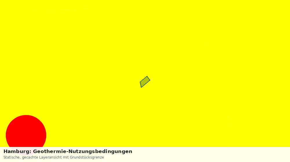 Statische Kartenansicht: Hamburg: Geothermie-Nutzungsbedingungen