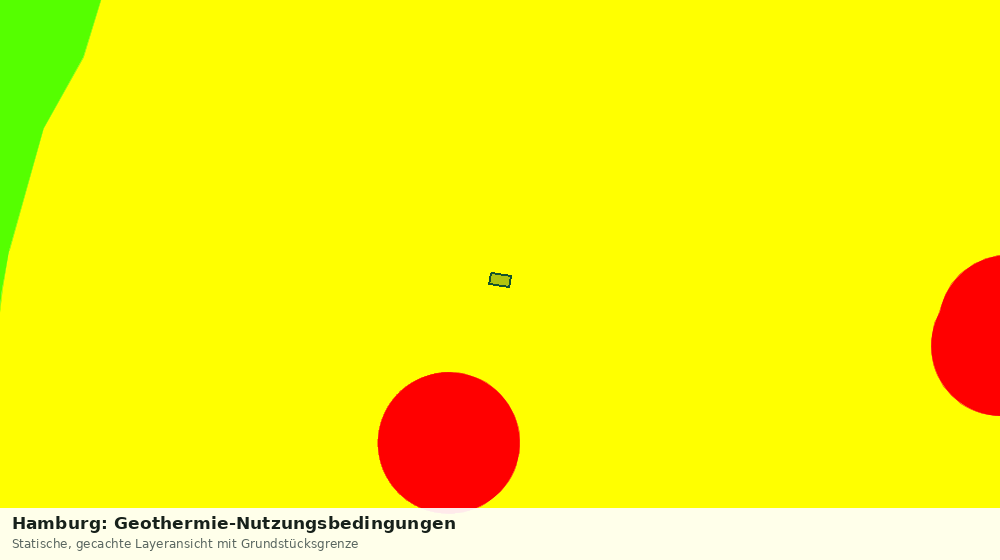 Statische Kartenansicht: Hamburg: Geothermie-Nutzungsbedingungen