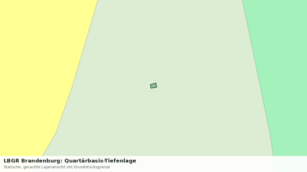 Statische Kartenansicht: LBGR Brandenburg: Quartärbasis-Tiefenlage