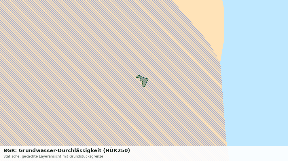 Statische Kartenansicht: BGR: Grundwasser-Durchlässigkeit (HÜK250)