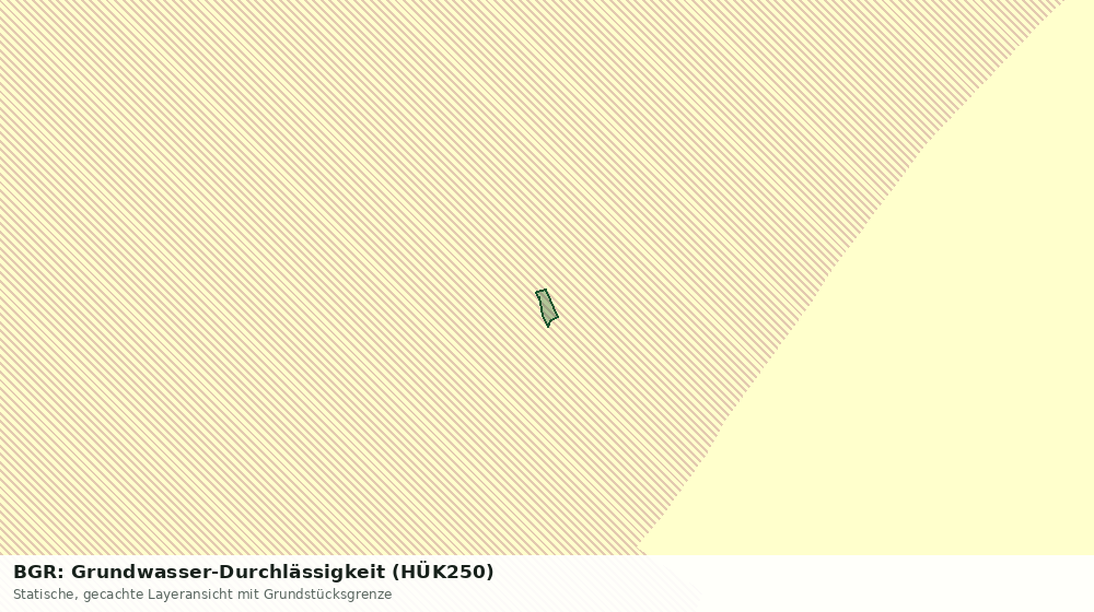 Statische Kartenansicht: BGR: Grundwasser-Durchlässigkeit (HÜK250)