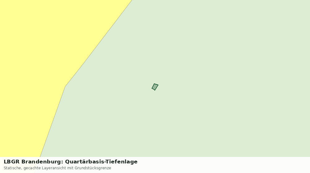 Statische Kartenansicht: LBGR Brandenburg: Quartärbasis-Tiefenlage