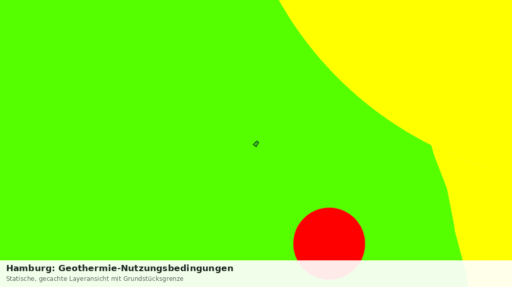 Statische Kartenansicht: Hamburg: Geothermie-Nutzungsbedingungen