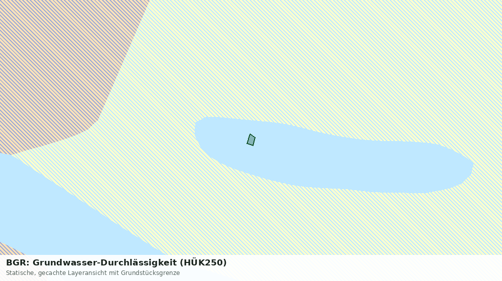 Statische Kartenansicht: BGR: Grundwasser-Durchlässigkeit (HÜK250)