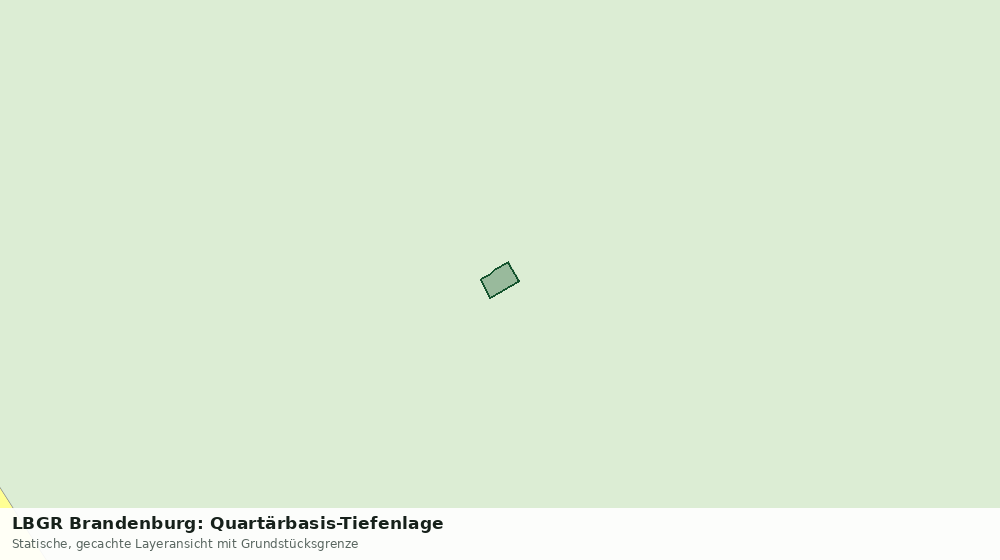 Statische Kartenansicht: LBGR Brandenburg: Quartärbasis-Tiefenlage