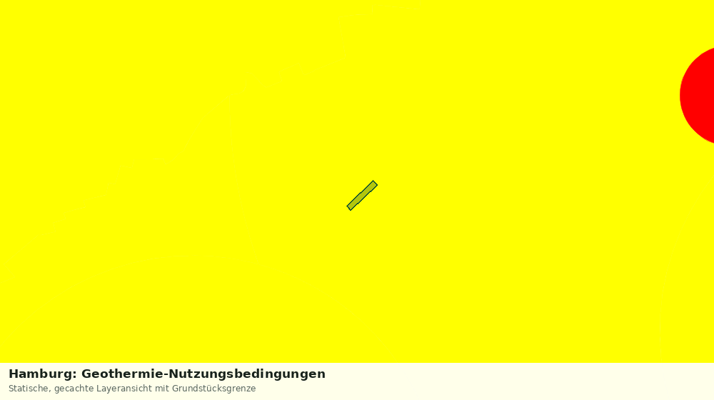 Statische Kartenansicht: Hamburg: Geothermie-Nutzungsbedingungen