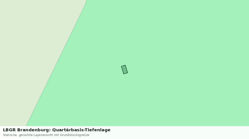 Statische Kartenansicht: LBGR Brandenburg: Quartärbasis-Tiefenlage