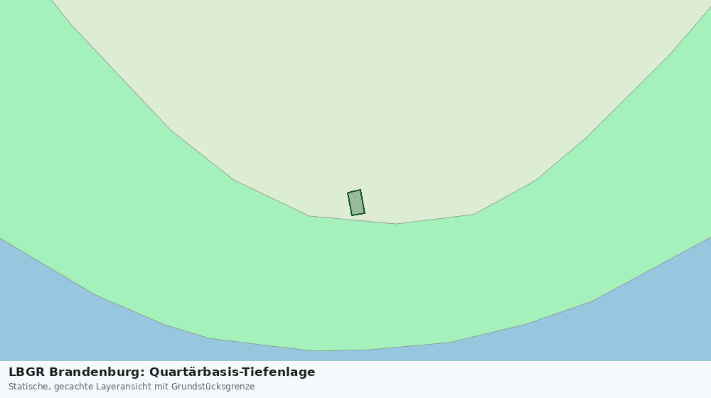 Statische Kartenansicht: LBGR Brandenburg: Quartärbasis-Tiefenlage
