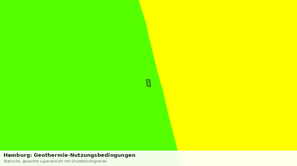 Statische Kartenansicht: Hamburg: Geothermie-Nutzungsbedingungen