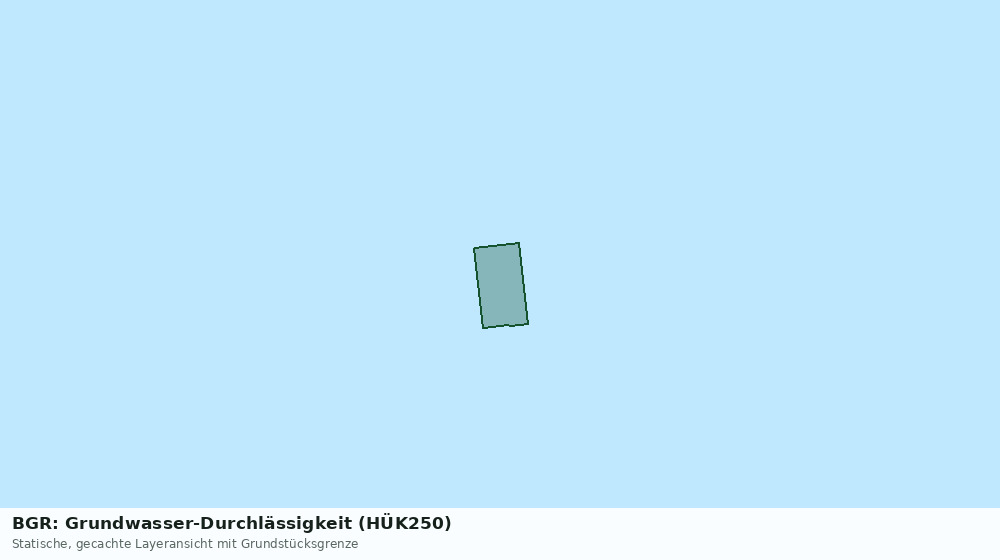 Statische Kartenansicht: BGR: Grundwasser-Durchlässigkeit (HÜK250)