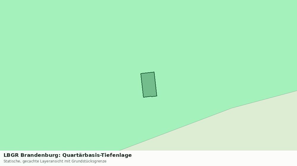 Statische Kartenansicht: LBGR Brandenburg: Quartärbasis-Tiefenlage