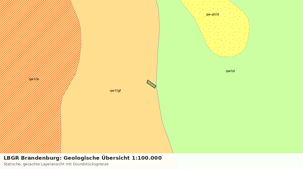 Statische Kartenansicht: LBGR Brandenburg: Geologische Übersicht 1:100.000