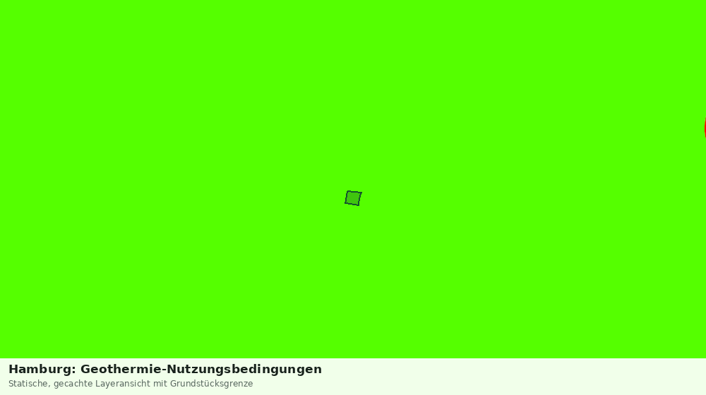 Statische Kartenansicht: Hamburg: Geothermie-Nutzungsbedingungen