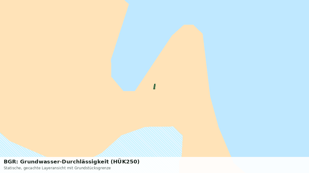 Statische Kartenansicht: BGR: Grundwasser-Durchlässigkeit (HÜK250)
