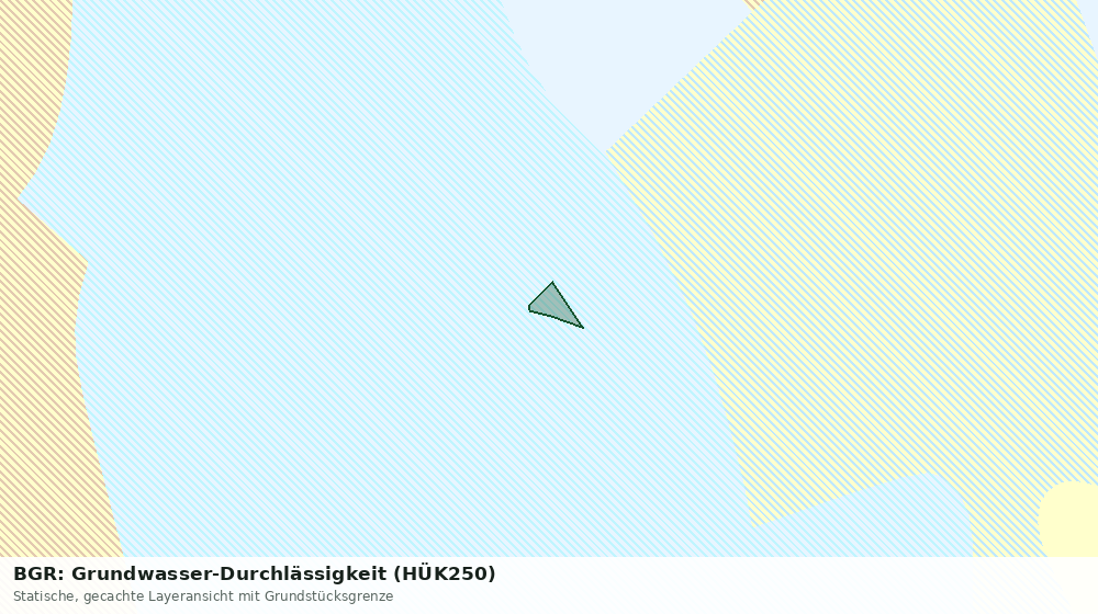 Statische Kartenansicht: BGR: Grundwasser-Durchlässigkeit (HÜK250)