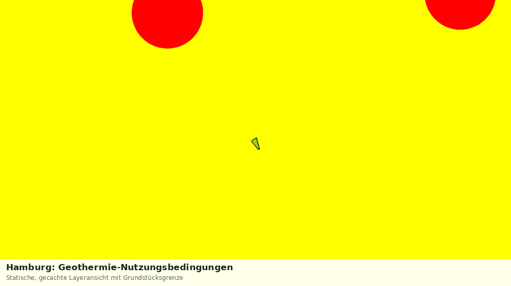 Statische Kartenansicht: Hamburg: Geothermie-Nutzungsbedingungen