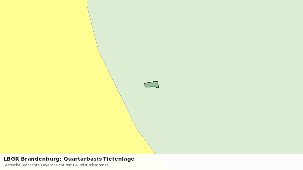 Statische Kartenansicht: LBGR Brandenburg: Quartärbasis-Tiefenlage